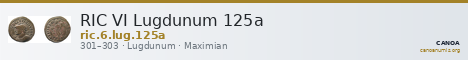 RIC VI Lugdunum 125a — CANOA