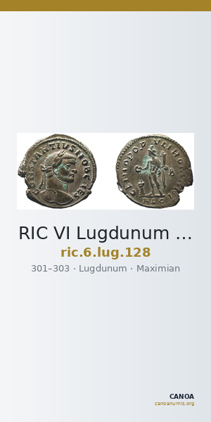 RIC VI Lugdunum 128 — CANOA