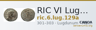 RIC VI Lugdunum 129a — CANOA