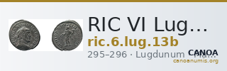 RIC VI Lugdunum 13b — CANOA