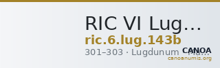 RIC VI Lugdunum 143b — CANOA