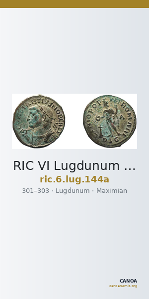 RIC VI Lugdunum 144a — CANOA