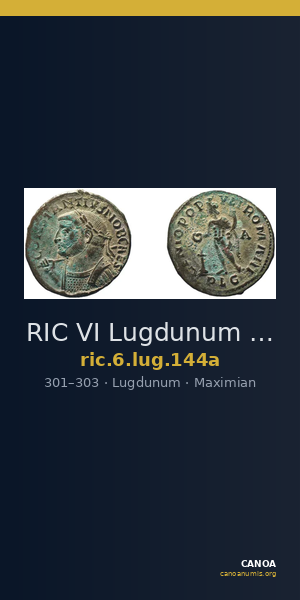 RIC VI Lugdunum 144a — CANOA