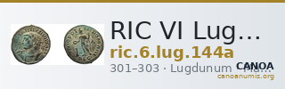 RIC VI Lugdunum 144a — CANOA