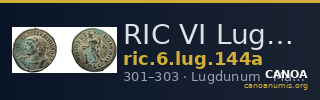 RIC VI Lugdunum 144a — CANOA