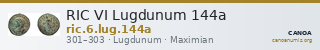 RIC VI Lugdunum 144a — CANOA