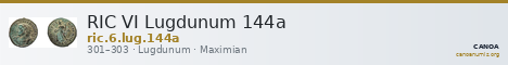 RIC VI Lugdunum 144a — CANOA