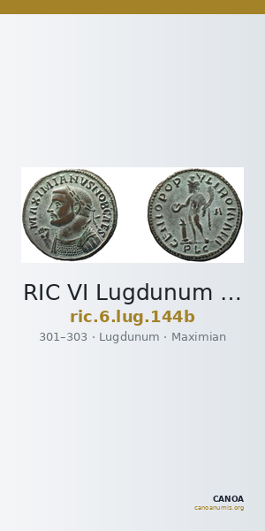 RIC VI Lugdunum 144b — CANOA