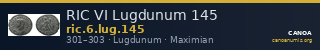 RIC VI Lugdunum 145 — CANOA