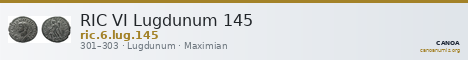 RIC VI Lugdunum 145 — CANOA