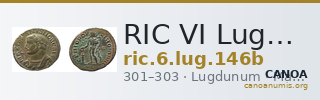 RIC VI Lugdunum 146b — CANOA