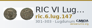 RIC VI Lugdunum 147 — CANOA