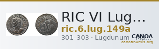 RIC VI Lugdunum 149a — CANOA
