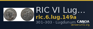 RIC VI Lugdunum 149a — CANOA