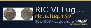 RIC VI Lugdunum 152 — CANOA
