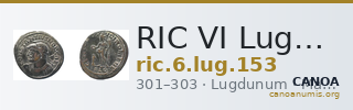 RIC VI Lugdunum 153 — CANOA
