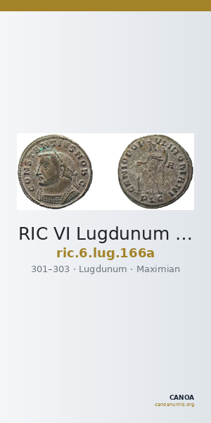 RIC VI Lugdunum 166a — CANOA