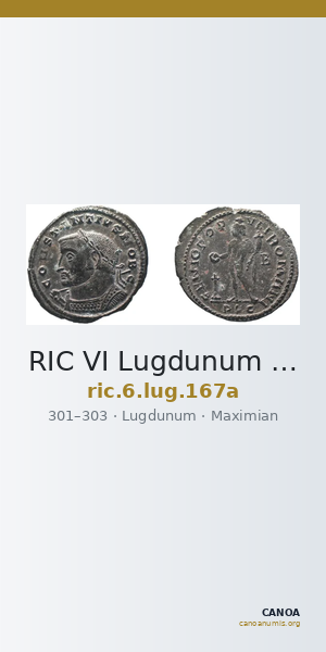 RIC VI Lugdunum 167a — CANOA