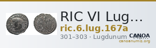 RIC VI Lugdunum 167a — CANOA