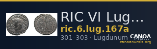 RIC VI Lugdunum 167a — CANOA