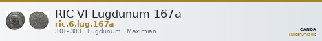 RIC VI Lugdunum 167a — CANOA
