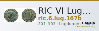 RIC VI Lugdunum 167b — CANOA