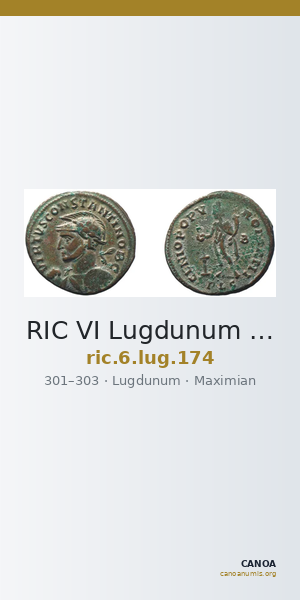 RIC VI Lugdunum 174 — CANOA