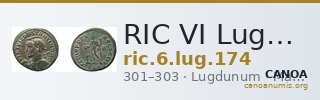 RIC VI Lugdunum 174 — CANOA