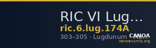 RIC VI Lugdunum 174A — CANOA