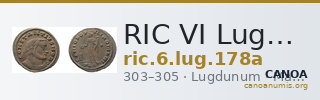 RIC VI Lugdunum 178a — CANOA
