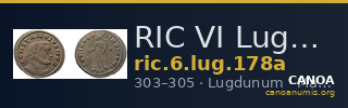 RIC VI Lugdunum 178a — CANOA