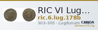 RIC VI Lugdunum 178b — CANOA