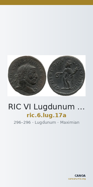 RIC VI Lugdunum 17a — CANOA