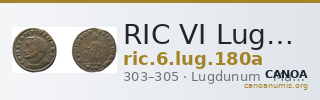 RIC VI Lugdunum 180a — CANOA