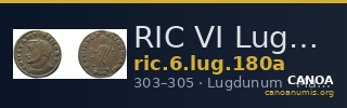 RIC VI Lugdunum 180a — CANOA