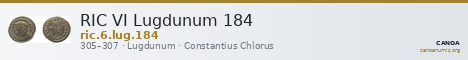 RIC VI Lugdunum 184 — CANOA
