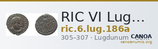RIC VI Lugdunum 186a — CANOA