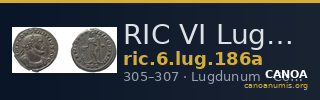 RIC VI Lugdunum 186a — CANOA