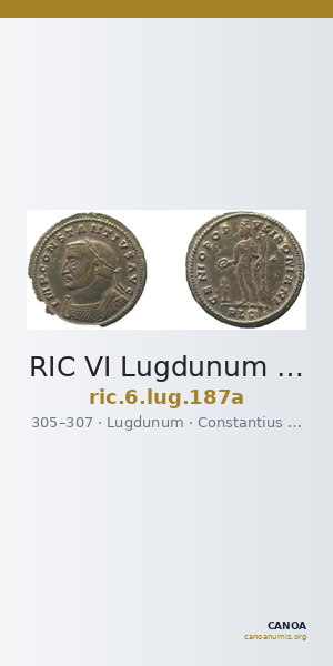 RIC VI Lugdunum 187a — CANOA