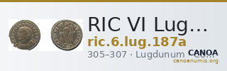 RIC VI Lugdunum 187a — CANOA