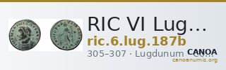 RIC VI Lugdunum 187b — CANOA