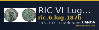 RIC VI Lugdunum 187b — CANOA