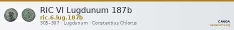 RIC VI Lugdunum 187b — CANOA