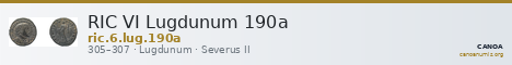 RIC VI Lugdunum 190a — CANOA