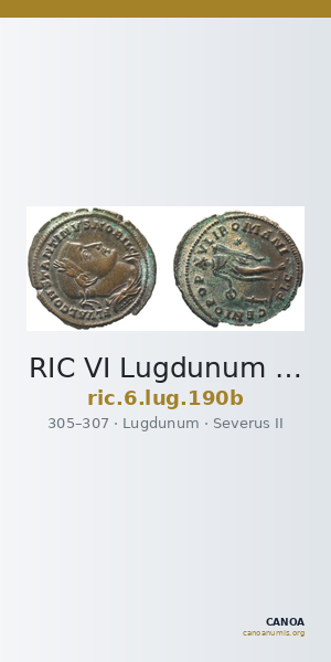 RIC VI Lugdunum 190b — CANOA