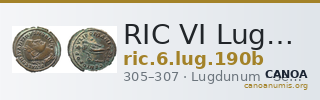 RIC VI Lugdunum 190b — CANOA