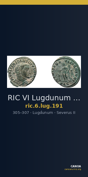 RIC VI Lugdunum 191 — CANOA