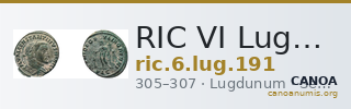 RIC VI Lugdunum 191 — CANOA