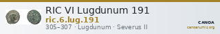 RIC VI Lugdunum 191 — CANOA
