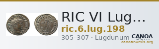 RIC VI Lugdunum 198 — CANOA